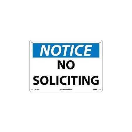Nmc NOTICE, NO SOLICITING, 7X10, N317R N317R